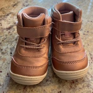 Pink high top Stride Rite sneaker for baby/toddler